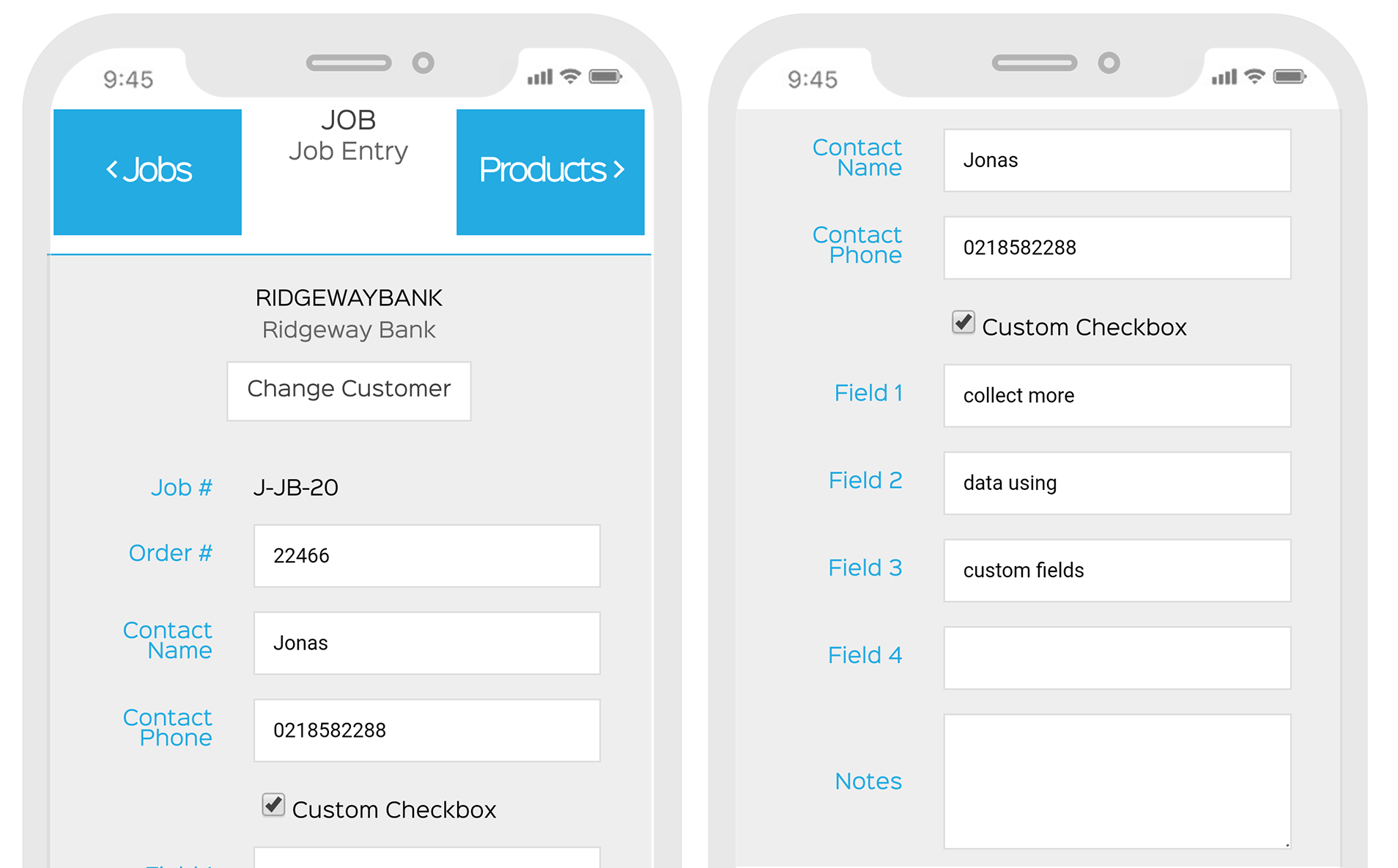  job tracking with EZEMobile. Create a new job anywhere